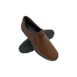 [E1077] ECCO/COMFORT SOFT-12 TAN MENS BOADER LOAFER