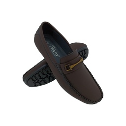 [E1087] TRYIT 907 BROWN MESN BOADER LOAFER