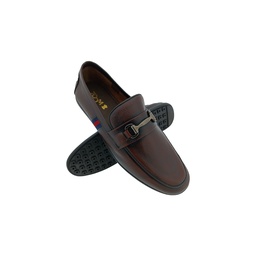 [B693] ZOOM D9845 BROWN MENS BOADER LOAFER