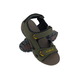 [S145] FUEL RAMBO-03 OLIVE/YELLOW MENS SPORTS SANDAL