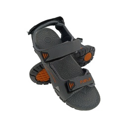 [S141] FUEL RAMBO-04 D.GREY/ORANGE MENS SANDAL