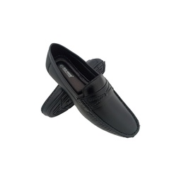[E1120] JACK ARROW LTR-8009 BLACK MENS BOADER LOAFER