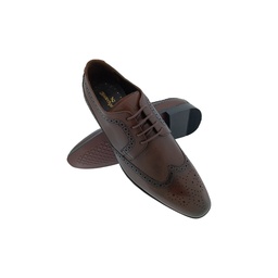 [D068] HANDCRAFTED LS254 BROWN MENS LACEUP CASUEL SHOE
