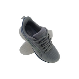 [X074] TRACER FLEEK-L-1951 LT.GREY/BLUE UNISEX LACEUP SPORTS SHOE