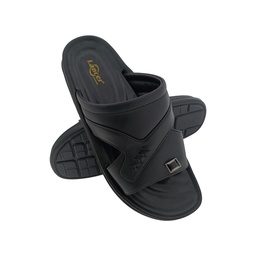 [CC867] LANCER LUXE-82 BLACK MENS CHAPPAL