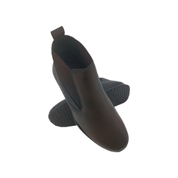 [B729] MACONNER CIRCLE-1 BROWN MENS SLIPON LONG SHOE