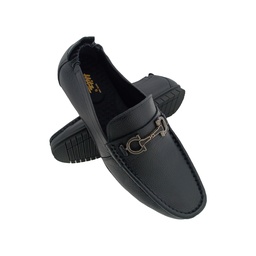 [B741] HITZ T567 BLACK MENS BOADER LOAFER