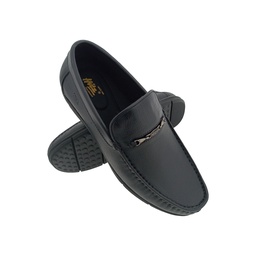 [B737] HITZ 6160 BLACK MENS BOADER LOAFER