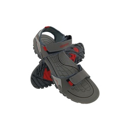 [SS117] AISAN PRESTIGE-52 D.GREY/RED MENS SPORTS SANDAL