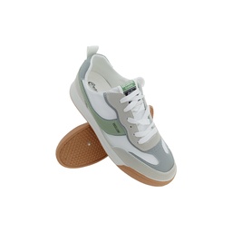 [Y200] RUNNER CR-A06 WHITE/GREEN MENS LACEUP SNAKERS
