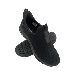 [SP1183] ABROS ASSG1602 BLACK MENS SLIPON SPORTS SHOE