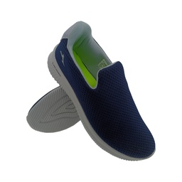 [SP1193] ABROS ASSG019 NAVY/L.GREY MENS SLIPON SPORTS SHOE