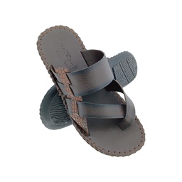 [C901] HITZ 2415 BROWN MENS LEATHER CHAPPAL