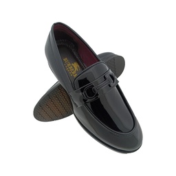 [E1186] TRYIT 04 BLACK MENS POINT LOAFER