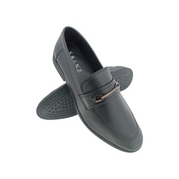 [B745] SKINZ 71001 BLACK MENS POINT LOAFER