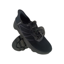 [SP1197] COLUMBUS GENERIC BLACK/D.GREY MENS LACEUP SPORTS SHOE