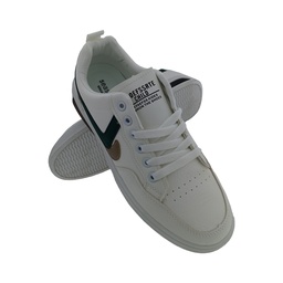 [Y204] SEA STAR 7087 WHITE/GREEN MENS LACEUP SNEAKERS
