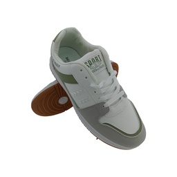 [Y206] SEA STAR 7091 WHITE/GREEN MENS LACEUP SNEAKERS