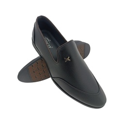 [E1199] TRYIT 3720 BLACK MENS POINT LOAFER