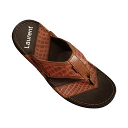 [CC038] LAURENT 202 MEN'S LETHER CHAPPAL TAN