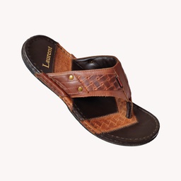 [CC068] LAURENT 202 MEN'S LETHER CHAPPAL BROWN