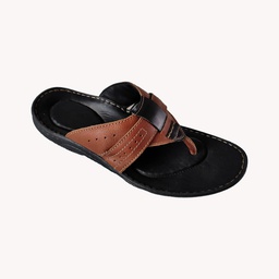 [CC219] LAURENT 6115 MEN'S LETHER CHAPPAL BROWN