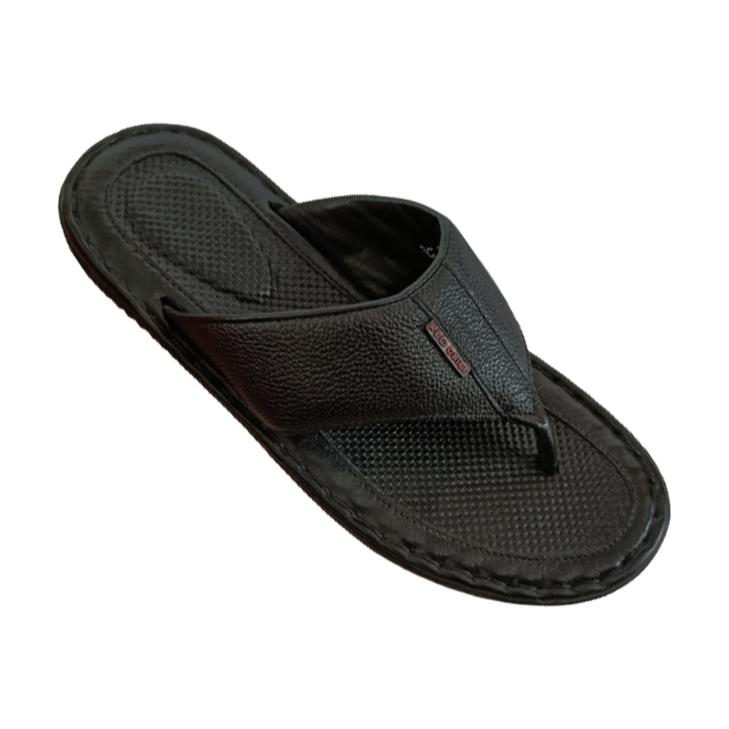 RED CHIEF 397 MEN S CASUAL CHAPPAL BLACK