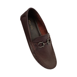 [B382] MARTIN MEN'S CASUAL LOAFER SHOE BROWN