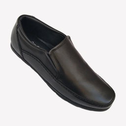 [A427] CORZY BEES MEN'S LEATHER SHOE BLACK