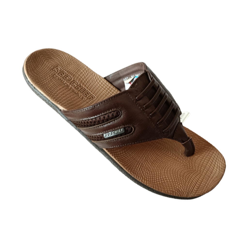 RED CHIEF MENS CASUAL CHAPPAL BROWN