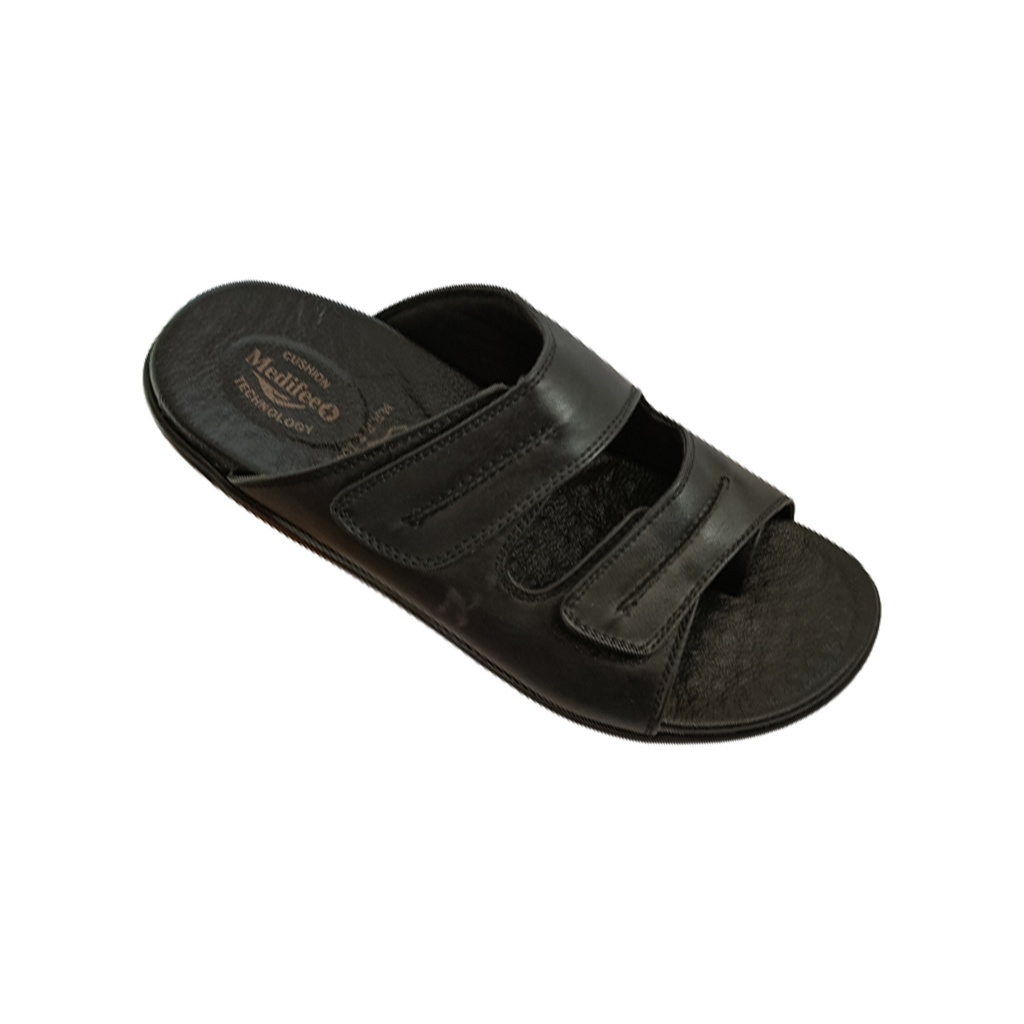 MEDIFEET MEN S ORTHO CASUAL CHAPPAL BLACK