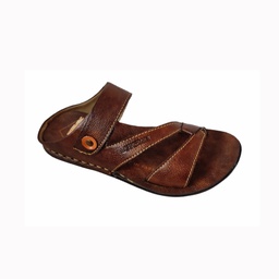 [CC295] LEE GRAIN MEN'S CASUAL CHAPPAL BROWN