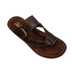 [CC298] LEE GRAIN MEN'S CASUAL CHAPPAL BROWN/TAN