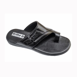 [CC331] ORTHO MEN'S CASUAL CHAPPAL BLACK