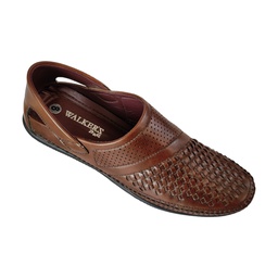 [E461] WALKERZ MEN'S CASUAL ETHNIC WEAR LOAFER BROWN