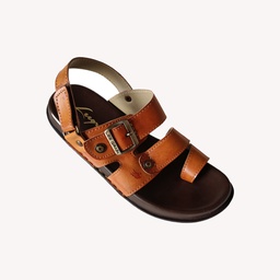 [S939] LEE GRAIN MEN'S CASUAL SANDAL TAN