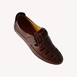 [S945] FORTUNE MEN'S CASUAL ETHNIC WEAR SANDAL BROWN