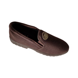 [K007] LAKHANI COMFORT MEN'S CASUAL CANWAS SHOE BROWN