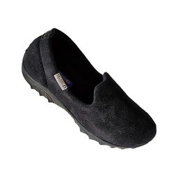 [K033] MEDIFEET 174 MEN'S CANWAS CASUAL SLIP ON SHOE BLACK