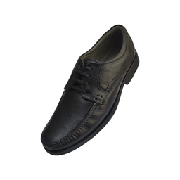 [L318] H.PUPPIS MEN'S LEATHER SHOE BLACK