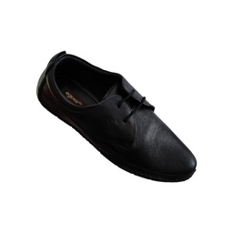 [L348] EGOSS MEN'S LEATHER SHOE BLACK