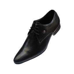 [L353] SHOEZAR MEN'S LEATHER SHOE BLACK