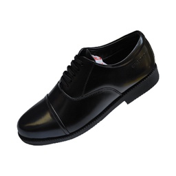 [L380] VALENTINO MEN'S LEATHER POLICE SHOE BLACK