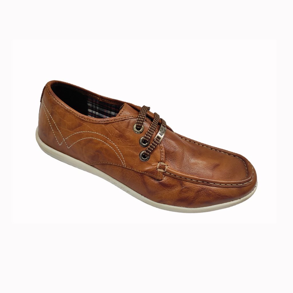 Lee cooper brown hot sale leather casual shoes