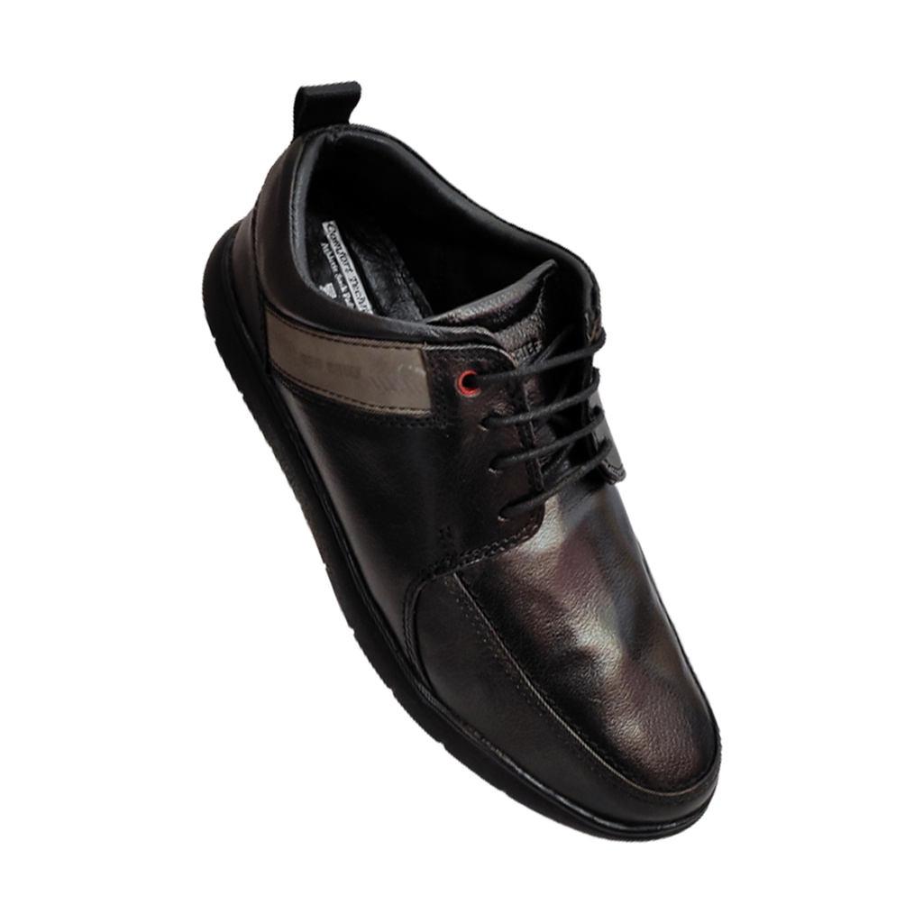 Red chief black casual hot sale shoes