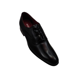 [L392] ECCO COMFORT MEN'S MIRROR SHINE SHOE BLACK