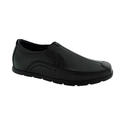 [A436] CORZY BEES MEN'S FORMAL SLIP ON SHOE BLACK