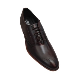 [D392] CORZY BEES MEN'S LEATHER SHOE BROWN