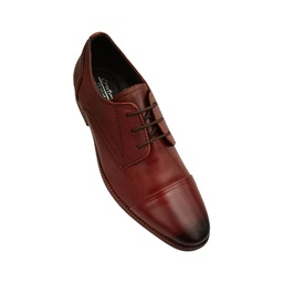 [D394] CORZY BEES MEN'S LEATHER SHOE BROWN