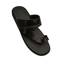 [CC393] TRUE VALUE MEN'S CASUAL CHAPPAL BLACK